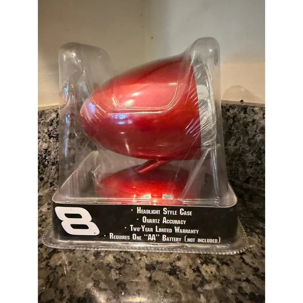Dale Earnhardt Jr 8 Budweiser NASCAR Headlight Retro Alarm Clock Red New Sealed